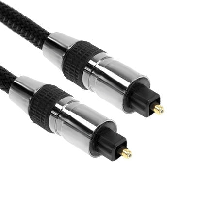 Cavo audio ottico intrecciato, diametro esterno: 5,0 mm, lunghezza: 2 m, OD: 5.0mm Cavo audio ottico intrecciato, diametro esterno: 5,0 mm, lunghezza: 2 m, OD: 5.0mm